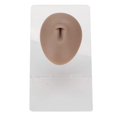 Fake Belly Button Piercing, Belly Button Piercing Kit 3D Simulation Belly Button Model Silicone Belly Model Fake Belly Piercing for Jewelry Studs Display Acupuncture Teaching