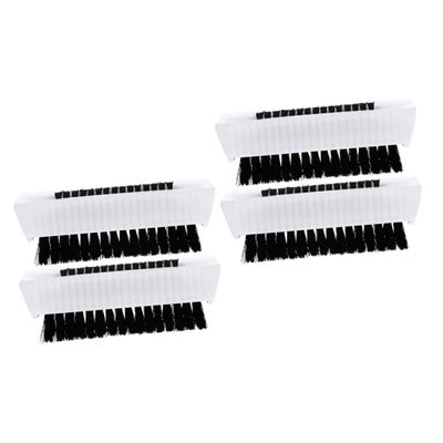 Beatifufu 4pcs Portable Fingernail Cleaning Brush Comfortable Scrub Brush for Daily Use Dual-sided Design for Nail Art and Grooming Bedrooms Bathrooms and Nail Salons