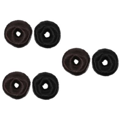 Beatifufu 6pcs Hair Bun Shaper Donut Wig Maker for Elegant Updo Styles Easy Use Chignon Hairpiece for All Hair Lengths Comfortable and Portable