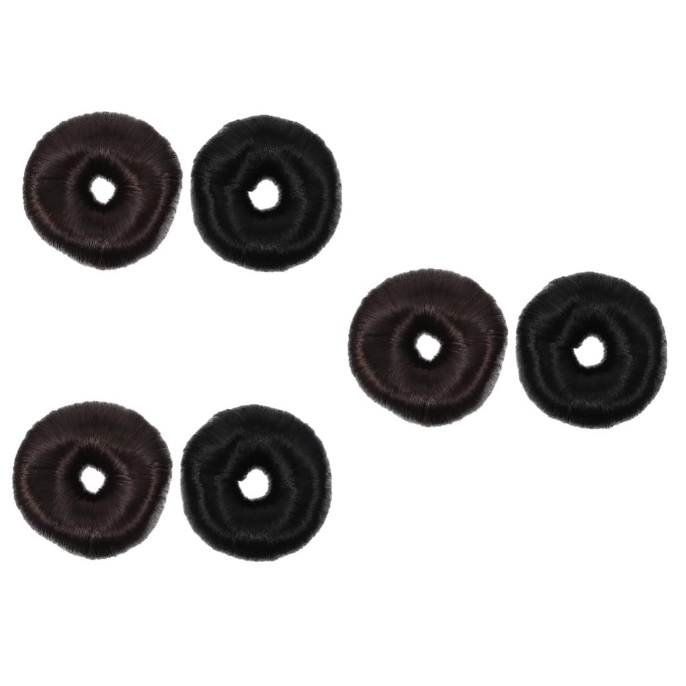 Beatifufu 6pcs Hair Bun Shaper Donut Wig Maker for Elegant Updo Styles Easy Use Chignon Hairpiece for All Hair Lengths Comfortable and Portable