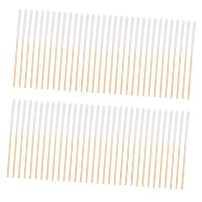 HAPINARY 300pcs Bamboo Cotton Swabs Thick Pointed Swabs for Makeup and Personal Care Non-linting Beauty Accessory for Reach Areas and Cleaning