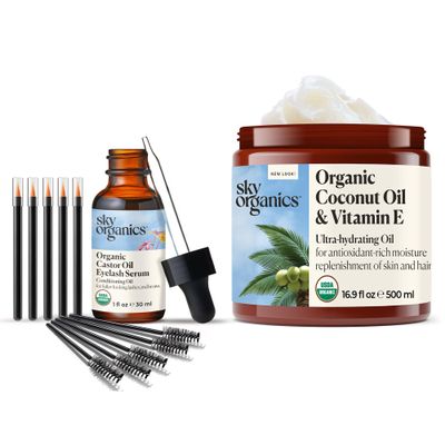 Sky Organics Coconut Oil and Vitamin E & Castor Oil Eyelash Serum