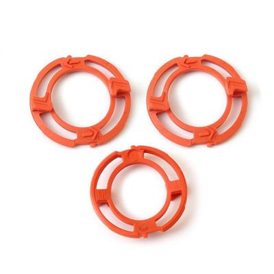 Melakee Shaver Head Blades Holder Plate for Razor Series 7000 9000 RQ12, 3PCS ABS Orange Razor Blade Lock Ring Retaining Rings for Shaver Series 7000 9000 RQ12 SH70 SH90 S7370 S9311 S7000 S9000 Models