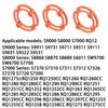 Melakee Shaver Head Blades Holder Plate for Razor Series 7000 9000 RQ12, 3PCS ABS Orange Razor Blade Lock Ring Retaining Rings for Shaver Series 7000 9000 RQ12 SH70 SH90 S7370 S9311 S7000 S9000 Models view 3
