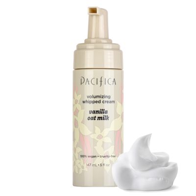 Pacifica Hair Mousse - Vanilla Oat Milk Light Hold for Soft Volume & Hydration with Touchable Hold, Delightful Vanilla Scent, Vegan & Cruelty-Free, 5 fl oz