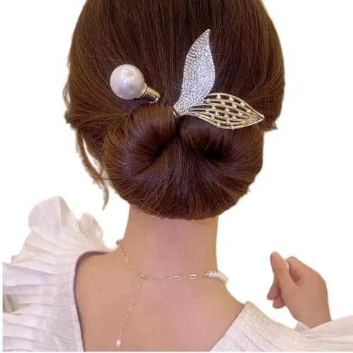 lazy hair curler bun maker,New hair twist bun maker,French Twist Hairstyle Bun Hair Accessories,Easy to use (A1)