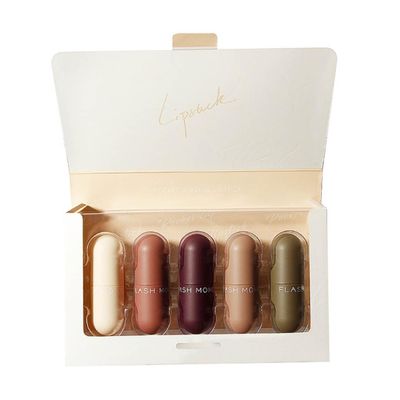 5PCS Mini Capsule Lipstick Matte Lipstick Kit Long Wearing Velvet Matte Lipstick Moisturizer Smooth Lip Stick Waterproof Lips Cosmetic mini lipstick