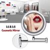 5X Folding Makeup Mirror 7 inch Magnifying Led Lighted Vanity Mirror, Portable Illuminated Bathroom Shaving Mirror 360 Swivel for Spa, Bathroom view 2