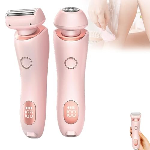 Electric Waterproof Shaver for Women,2 in 1 Portable Rechargeable Bikini Trimmer Wet & Dry (#01)