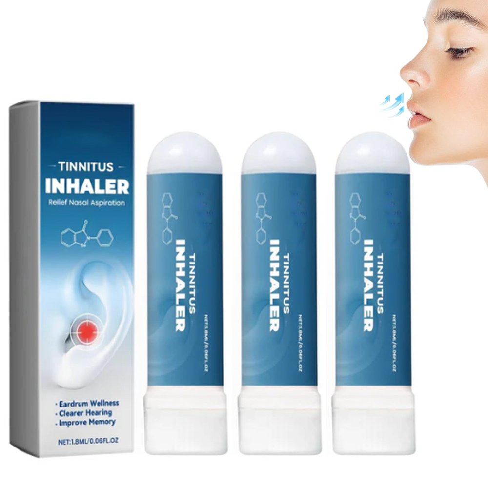 Earscalm Nasal Aspiration, Earscalm for Tinnitus, Earscalm Inhaler, Earscalm Tinnitus Nasal Aspiration, Techsilen for Tinnitus, Tinnitus Inhaler, Tinnitus Relief for Ringing Ears (3 pcs)