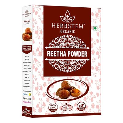 100% Pure & Natural Reetha Powder, Kunkudukai powder, Aritha, Ritha, Soapnut (200 Grams), for Hair Growth, Hair wash, Scalp treatment, Skin care