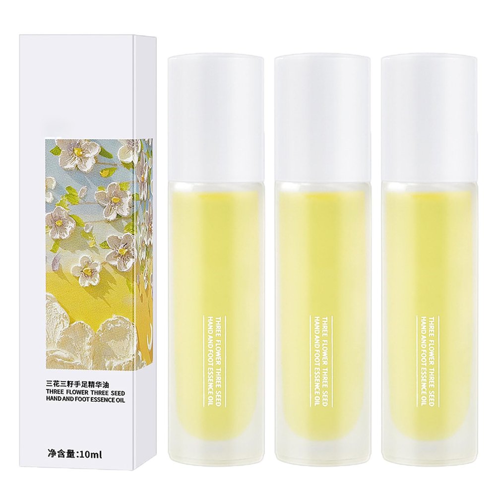 1/2/3PCS Triple Plant Hand And Foot Essence Oil, Hand and Foot Care Essential Oil, Plant Hand and Foot Oil, for Hand and Foot Skin (3PCS)