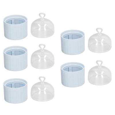 Beauty Egg Holder, 5 Pcs Dust Proof Transparent Cover Removable Hollow Rack Hanging Makeup Sponge Travel Case