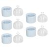 Beauty Egg Holder, 5 Pcs Dust Proof Transparent Cover Removable Hollow Rack Hanging Makeup Sponge Travel Case view 1