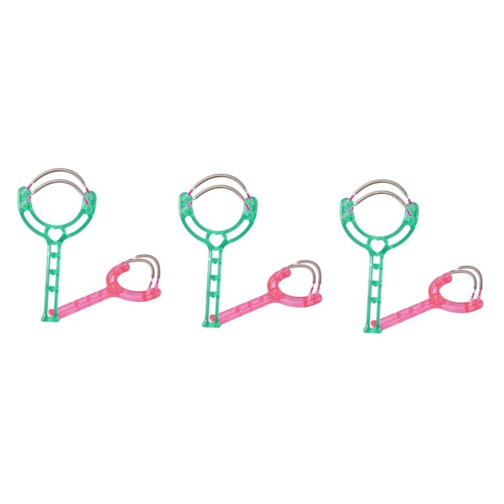 HAKIDZEL 6pcs Spring Facial Hair Removal Tool Dual Springs Epilator for Smooth Skin Handheld Hair Threader Random Pattern Colors