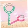 HAKIDZEL 6pcs Spring Facial Hair Removal Tool Dual Springs Epilator for Smooth Skin Handheld Hair Threader Random Pattern Colors view 2