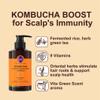 BALANCE YOUR BIOME Kombucha Revitalizing Hair Growth Shampoo,K-Beauty,Scalp pH Balance, for Hair Loss, Fermented Kombucha Extract, Rice, Green Tea, 9 types of Vitamins,16.9 fl.oz.500ml,No Silicone view 2