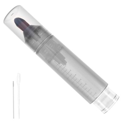 HAPINARY Scalp Applicator Bottle with Dropper Transparent Hair Oil Application Tool Gentle Scalp for Hair Growth Serums Includes Cleaning Brush for Easy Maintenance