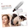 HAPINARY Scalp Applicator Bottle with Dropper Transparent Hair Oil Application Tool Gentle Scalp for Hair Growth Serums Includes Cleaning Brush for Easy Maintenance view 2