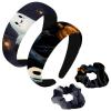 Dragon Sword 2 Pcs Polyester Wide Headbands and Scrunchie for Women, Halloween Ghosts E Headbands Non-Slip Hair Band Fashion Hair Hoop for Girls Hair Accessories view 1
