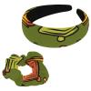 2 Pcs Polyester Wide Headbands and Scrunchie for Women, Cartoon Colorful Bell Headbands Non-Slip Hair Band Fashion Hair Hoop for Girls Hair Accessories view 2
