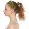 2 Pcs Polyester Wide Headbands and Scrunchie for Women, Cartoon Colorful Bell Headbands Non-Slip Hair Band Fashion Hair Hoop for Girls Hair Accessories view 4