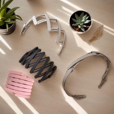 brcowdp 4 retractable folding headbands, new non slip portable adjustable headbands, suitable for women's fashionable hair accessories such as cleaning, makeup, going out, and traveling