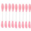 Bathroom Make up Tool Face Wash and Cleansing Massage Mask Application Silicone Facial Mask Brush with Plastic Handle 9pcs view 1