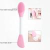 Bathroom Make up Tool Face Wash and Cleansing Massage Mask Application Silicone Facial Mask Brush with Plastic Handle 9pcs view 2