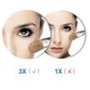 8Inch Led Wall Mounted Mirrmakeup Shaving Mirror for Hotel Vanity with Adjustable Extendable Square 3X Magnification view 3