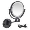5X Magnifying Cosmetic Mirror 360 Swivel Extendable Two Sided Vanity Mirror for Bathroom, USB Rechargeable/Color/10* view 1