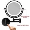 5X Magnifying Cosmetic Mirror 360 Swivel Extendable Two Sided Vanity Mirror for Bathroom, USB Rechargeable/Color/10* view 4