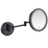 8 inch Round 3X Magnifying Wall Mount Led Lighted Makeup Mirror Touch Screen Shaving Mirror Bathroom Vanity Mirror Swivel Extendable Cosmetic Mirror Makeup and Shaving/Black Bronze view 1