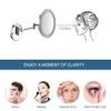 8 inch Round 3X Magnifying Wall Mount Led Lighted Makeup Mirror Touch Screen Shaving Mirror Bathroom Vanity Mirror Swivel Extendable Cosmetic Mirror Makeup and Shaving/Black Bronze view 2