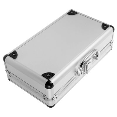Angoily Multifunctional Tool Case Aluminum Storage Box for Tools Medicine and Accessories Portable Design Capacity for Home Office and Travel Use