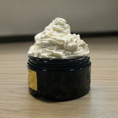 Essence of Allure Smooth and silky Satin Gold Body Butter that smells like a dupe to Maison Francis' Satin Mood