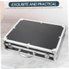 Angoily 1 Set Toolbox Travel Cosmetic Case Tattoo Case Organizer Hard Briefcase Holder Pearl Cotton Black view 4