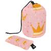 EVANLinsim Drawstring Makeup Bag Large Cosmetic Bag Travel Toiletry Bag Waterproof Make Up Organizer for Women Girls, Pink Crown view 1