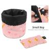 EVANLinsim Drawstring Makeup Bag Large Cosmetic Bag Travel Toiletry Bag Waterproof Make Up Organizer for Women Girls, Pink Crown view 4