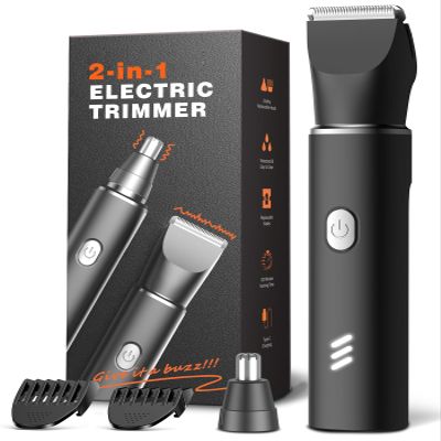 REYOLL Body Hair Trimmer for Men: Manscape Electric Razor, Versatile Hair Beard Trimmer for Groin Nose/Ear Hair, Waterproof & USB-C Rechargeable,Travel Lock, Mens Gifts