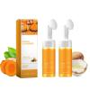 Yaper 2 Pcs Turmeric Foaming Face Wash,Deep Cleansing and Exfoliating Glow Wash Turmeric Facial Cleanser With Brush. view 1