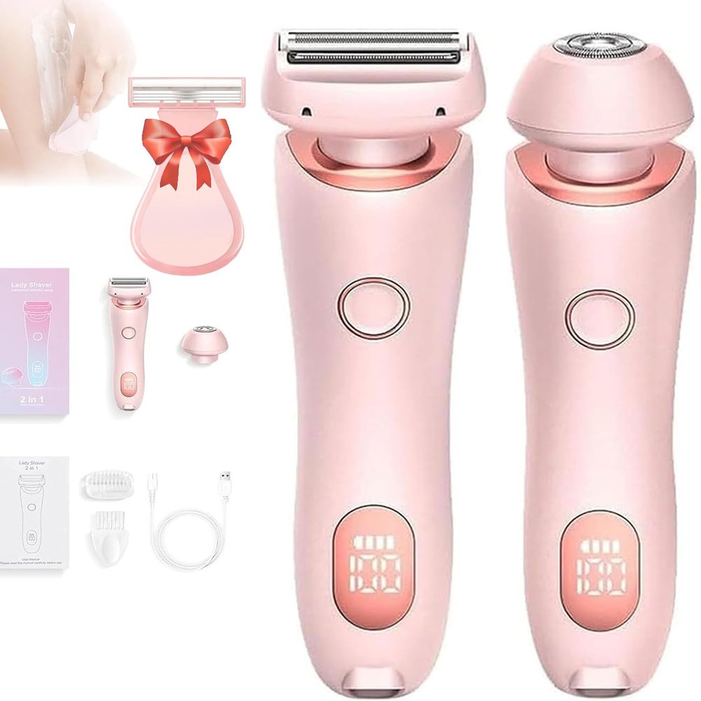 Women's Electric Razors, 2 in 1 Electric Lady Shaver