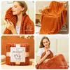 Mom Christmas Gifts Cozy,Orange Relaxing Gifts Basket for Women Grandma Girlfriend Her Sister Wife Birthday,Self Care Get Well Spa Care Package w/Blanket,Xmas Gifts for Mom Mother in Law Grandma Women view 3