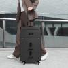 Cosmetic Cases Rolling Makeup Train Case Portable Cosmetic Organizer Travel Trolley Lockable Cosmetic Case Storage Cart With 4Universal Wheels For Makeup Artist Hairdresser Nail Technician (Black) view 2