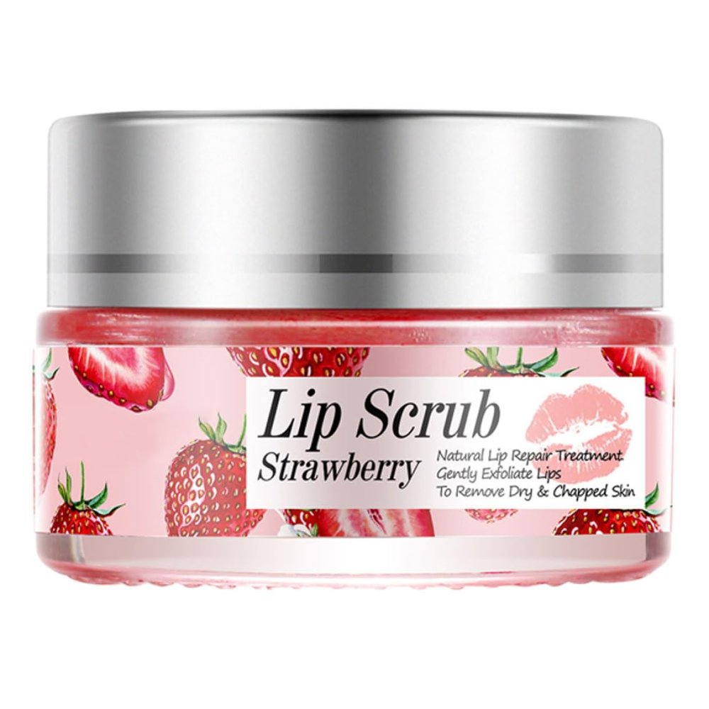 Lip Scrub Exfoliator Lip Overnight Moisturizer Sleeping Cream Lip Repair Balm Strawberry lip scrub