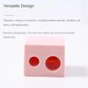 2-Pack Dual-Hole Eyebrow Pencil Sharpener | Stainless Steel Blade for Eyeliner, Lip Liner, and Lipstick Pens | Compact with Cover view 3