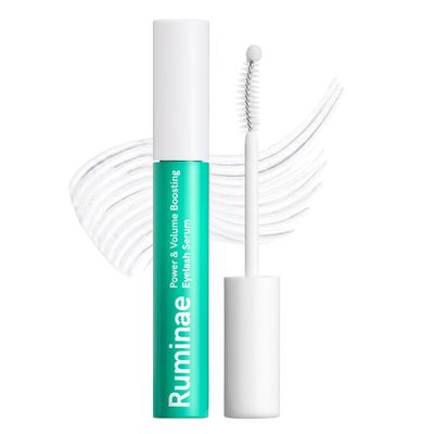 Ruminae Korean Eyelash Growth Serum | Eyebrow Enhancer for Longer and Thicker | Biotin, Peptides & Centella | Prostaglandin-Free, Non-Irritating | Dual Applicator | Korean Skincare | 0.3 fl oz (10 ml)