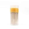 100 Pcs Disposable Mascara Wands, Crystal Eyebrow Spoolies Brush for Eyelash Extensions, Black Lash Brushes with Container (yellow) view 1
