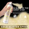 Elitles Made Hair Glitter Body Glitter Spray, 150ML Glitter Hairspray Gold Glitter Spray for Hair and Body, Hair Glitter for Kids Women, Body Shimmer Festival Rave and Makeup 4.2 Fl Oz view 2