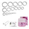 Vajraang Phimosis Stretching Rings Kit, Ring Removal Tool And User Manual | Includes 20 Graduated Rings | Fast Results | No-Side-Effects (With Phimosis Cream) view 1